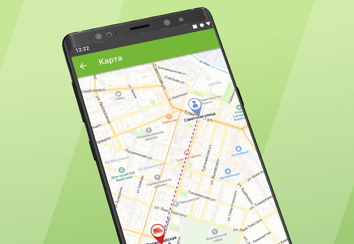 Новая версия приложения ТОМАТО Менеджер. Карта курьеров 
